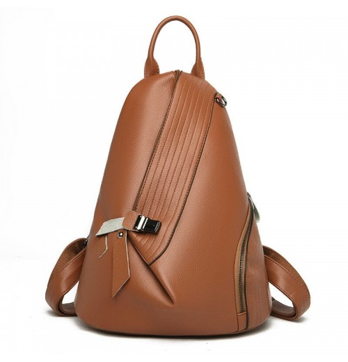 Leather Triangle Backpack ERIN