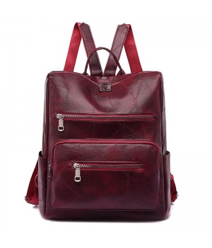 PU Leather Laptop Backpack