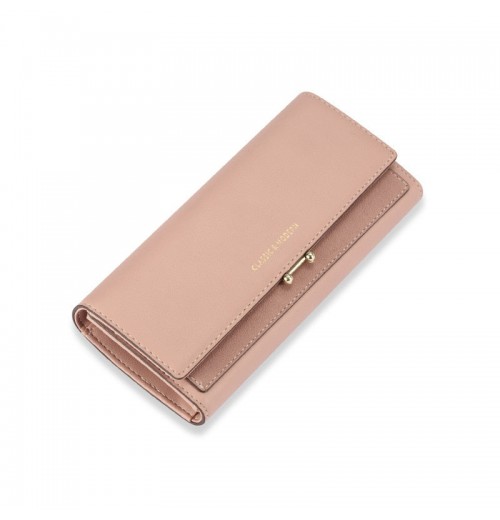 Pink Long Bifold Wallet