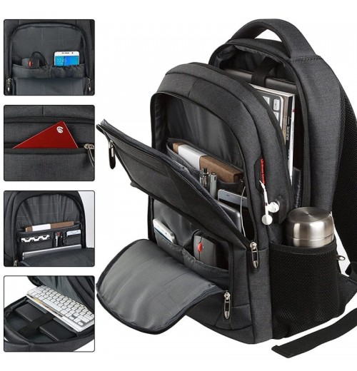 Multi-space Men's Travel Laptop Backpack With USB