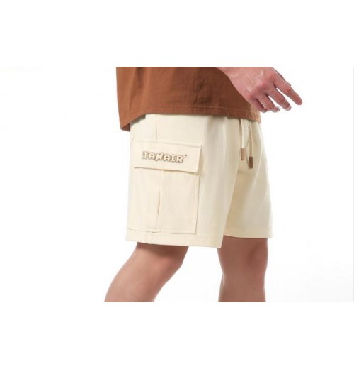 relaxed-fit durable polyester-blend shorts