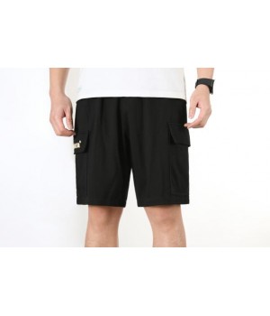 relaxed-fit durable polyester-blend shorts