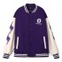 Fashion-forward baseball jacket with versatile fabrics